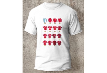 Liverpool FC Retro Art Football Shirts T-Shirt Liverpool FC Retro Art Football Shirts T-Shirt